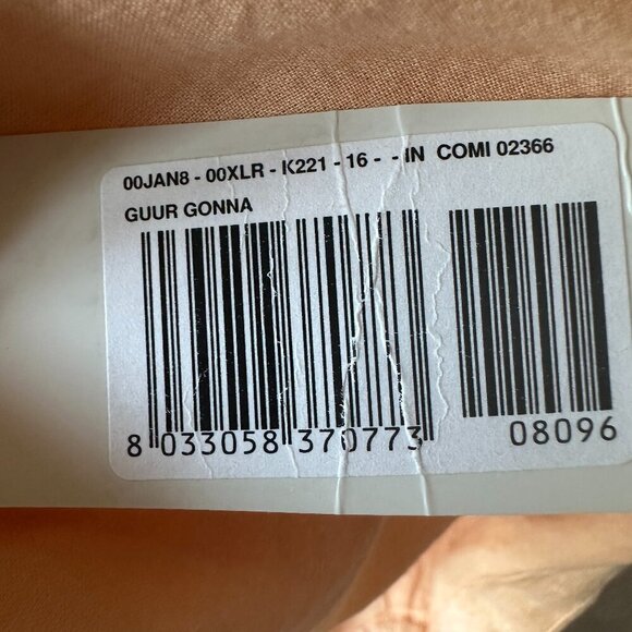 NWT Diesel 100% Linen Vintage Y2K Midi Length Skirt Size 16 Adjustable Side Tie - Picture 8 of 13